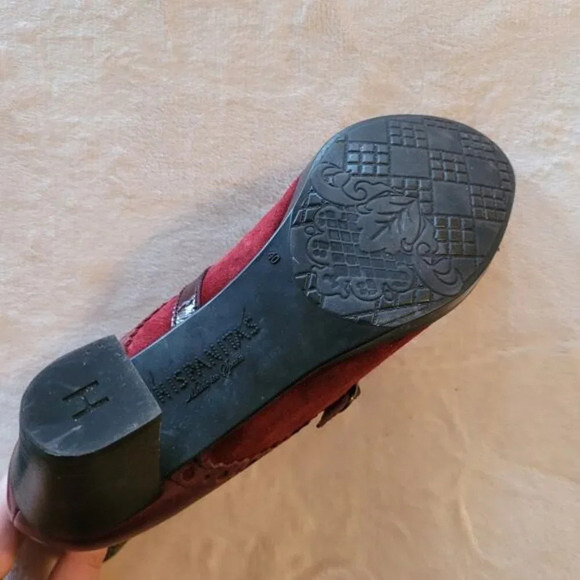 Hispanitas Red Leather Glove Heel Booties - Size 9 - Picture 3 of 11